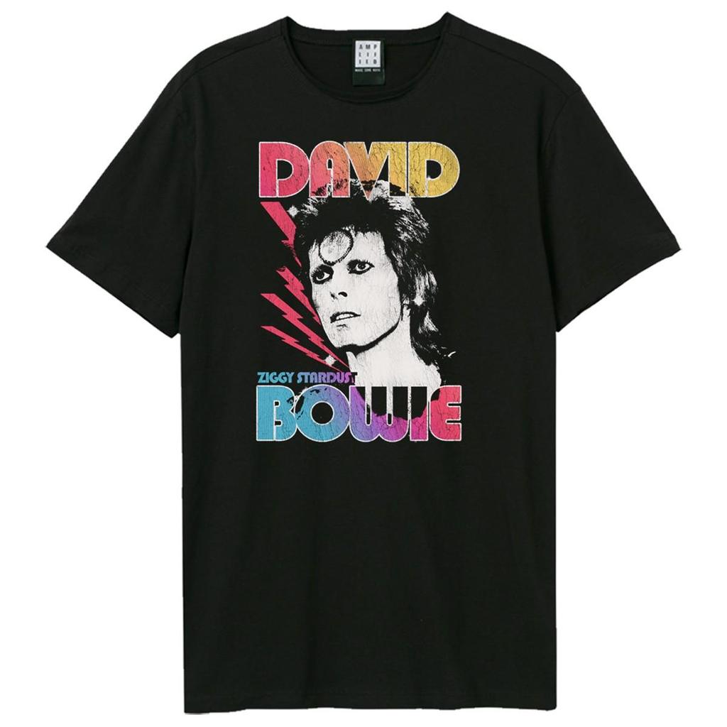 Amplified Unisex Adult Ziggy Ombre Stardust David Bowie T-Shirt