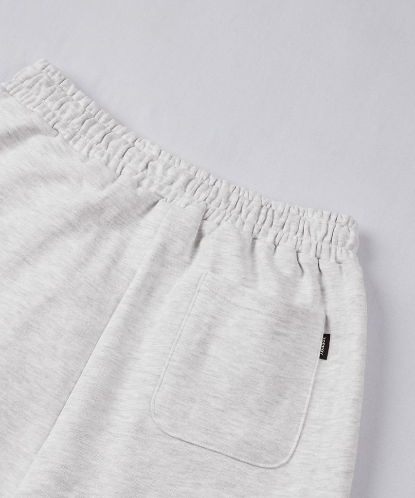 TOPBOY Heavy Duty One-Pleat Cargo Training Shorts White Melange