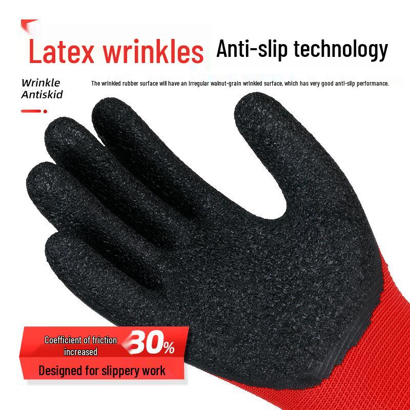 High-Elastic, Wear-Resistant, Breathable Construction Gloves for Handling and Loading