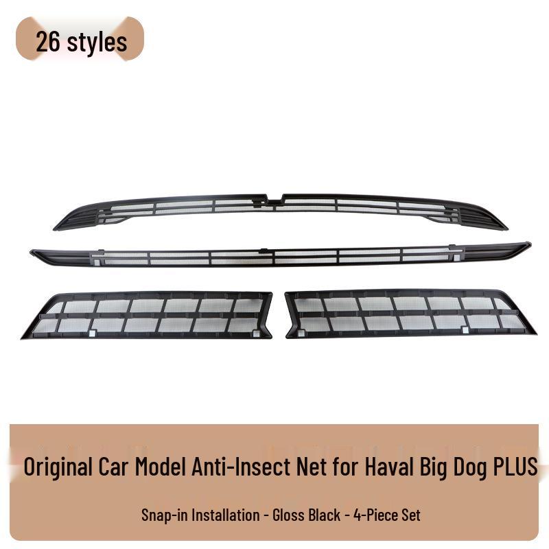 Haval Big Dog PLUS Siatka Przeciw Owadom na Przednią Maskownicę - Ochronna Osłona Przeciw Owadom i Kłaczkowi na Maskownicę Chłodnicy