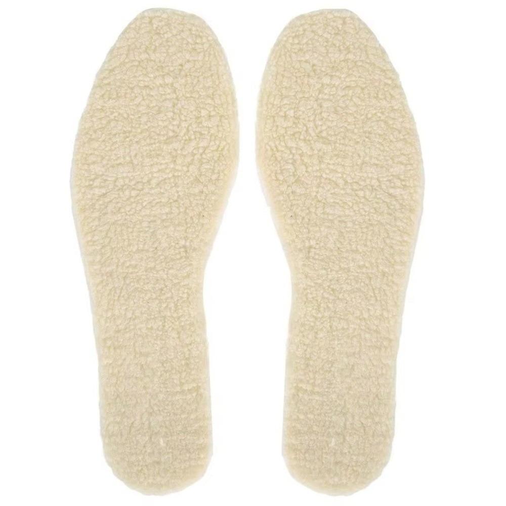 Comfortable Thicken Winter Insole Breathable Thermal Cashmere Insoles Soft Sheep Wool Insole Foot Protection