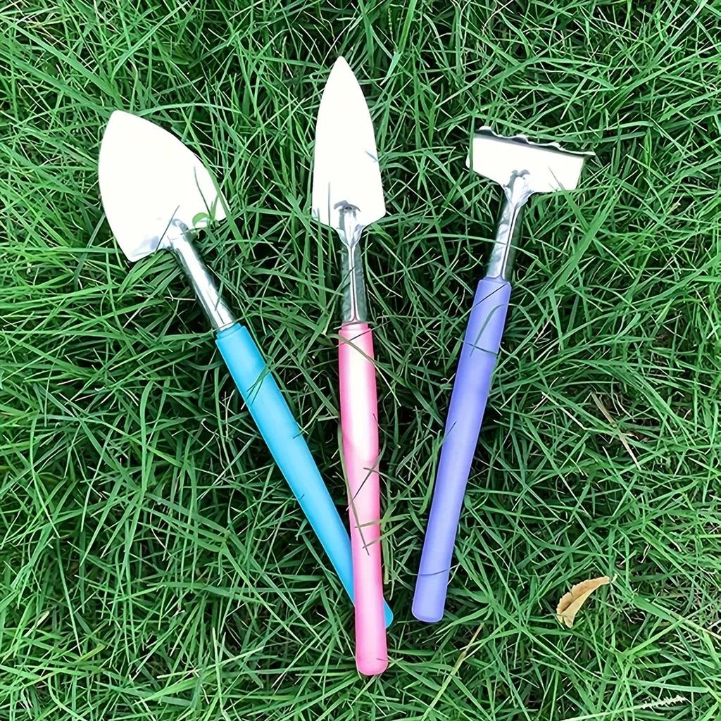 3pcs-Horticultural Mini Succulent Plant Loosening Flower Shovel with Handle, Used for Horticultural Excavation, Manual Tool