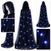 Vintage Overcoats Lace-up Vintage Hooded Cape Creative Gift LED Halloween Hooded Cloak