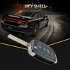 4-button Folding Car Key Shell with Metal Edge Solaris Ix35 Ix4 Santa For Hyundai Sonata 2014-2017 / Tucson 2016-2019 /  Santa Fe 2013-2016