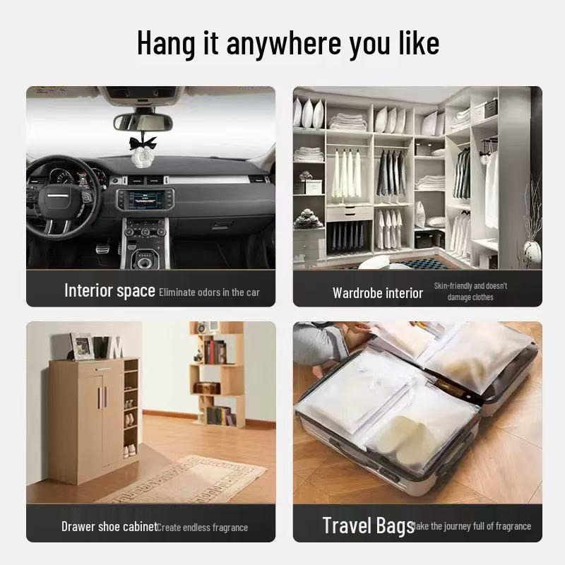 Camellia Aromatherapy Wardrobe & Car Scented Pendant with Free Shipping