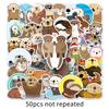 50pcs Otter Graffiti Cartoon Animal Creative DIY Stickers for Kids - Ideal for Phones & Suitcases