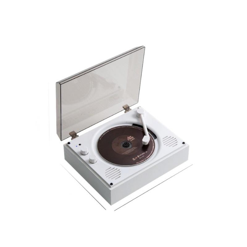 In Stock Portable Retro CD Player with Wireless Bluetooth and Record Album Capability