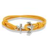 Nautical Men Anchor Bracelet Handmade Adjustable Surfering Rope Braslet Unfading 3mm Thin String Braclet Homme