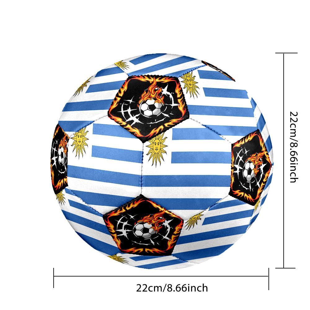 1pc Uruguay Sports Theme Size 5 Soccer Ball Professional Match Training Football Indoor &Outdoor Sports Ball Lightweight Durable c662