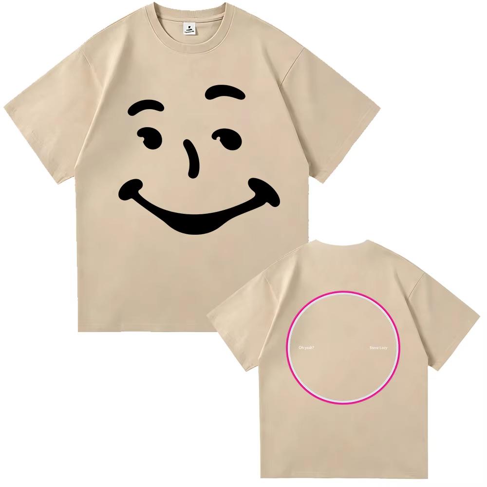 SteveLacy Oh Yeah Tour 2026 T Shirt Men Women Gothic High Street Oversized T-shirt Y2K Harajuku Punk Gothic Round T-shirt