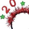 Happy Year Headband Hair Hoop Decor Accessory Headwear Headdress for Party Favors