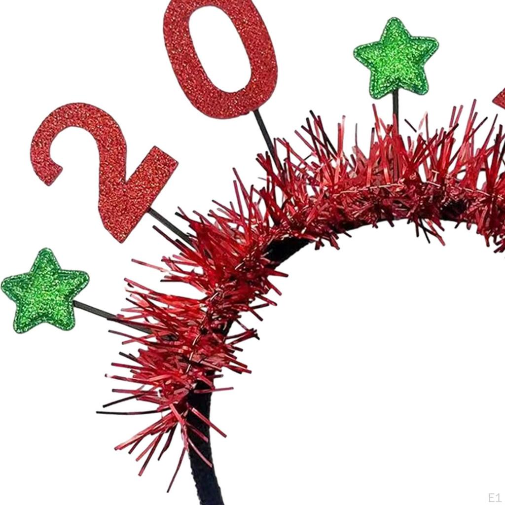 Happy Year Headband Hair Hoop Decor Accessory Headwear Headdress for Party Favors