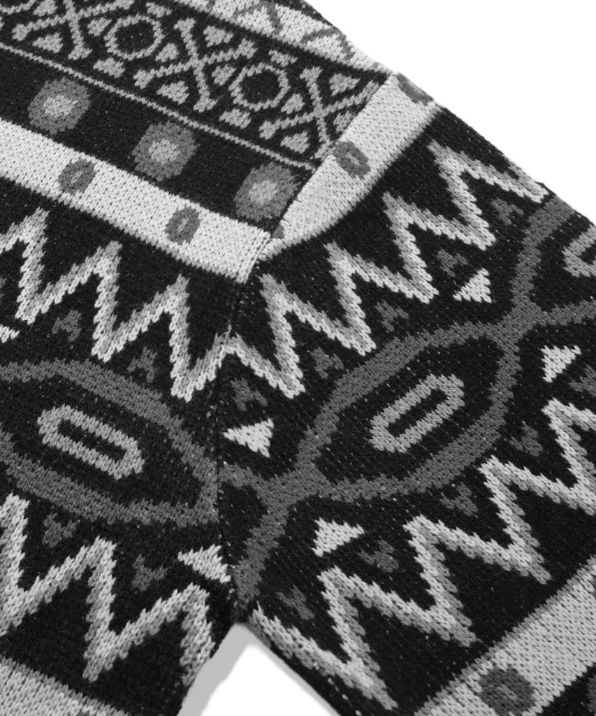 TRILLION Vintage Fair Isle Jacquard Crewneck Knit_Black