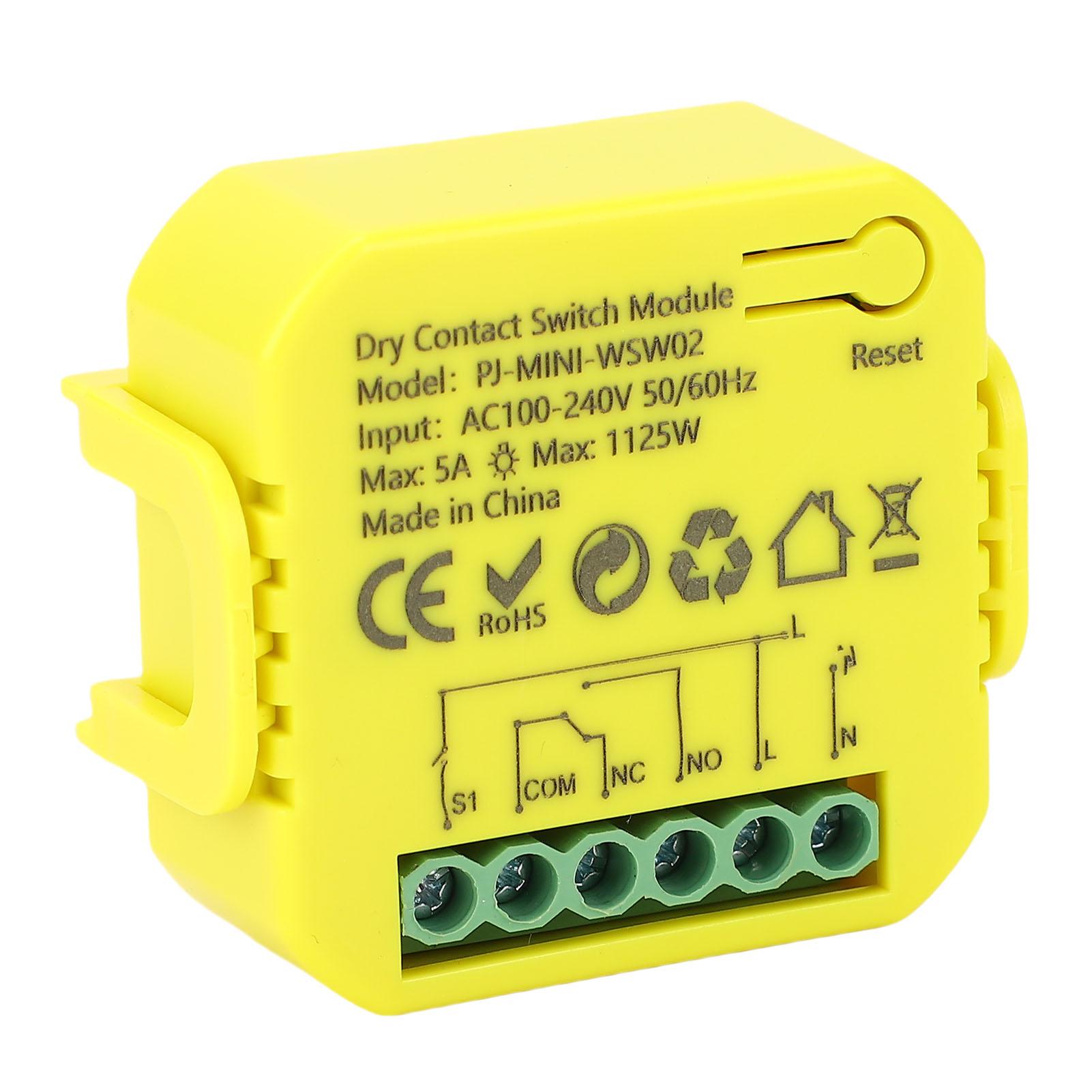 WiFi Relay Switch Module Dry Contacts Smart Relay Switch for Household Appliances Mobile APP Voice Or Button Control