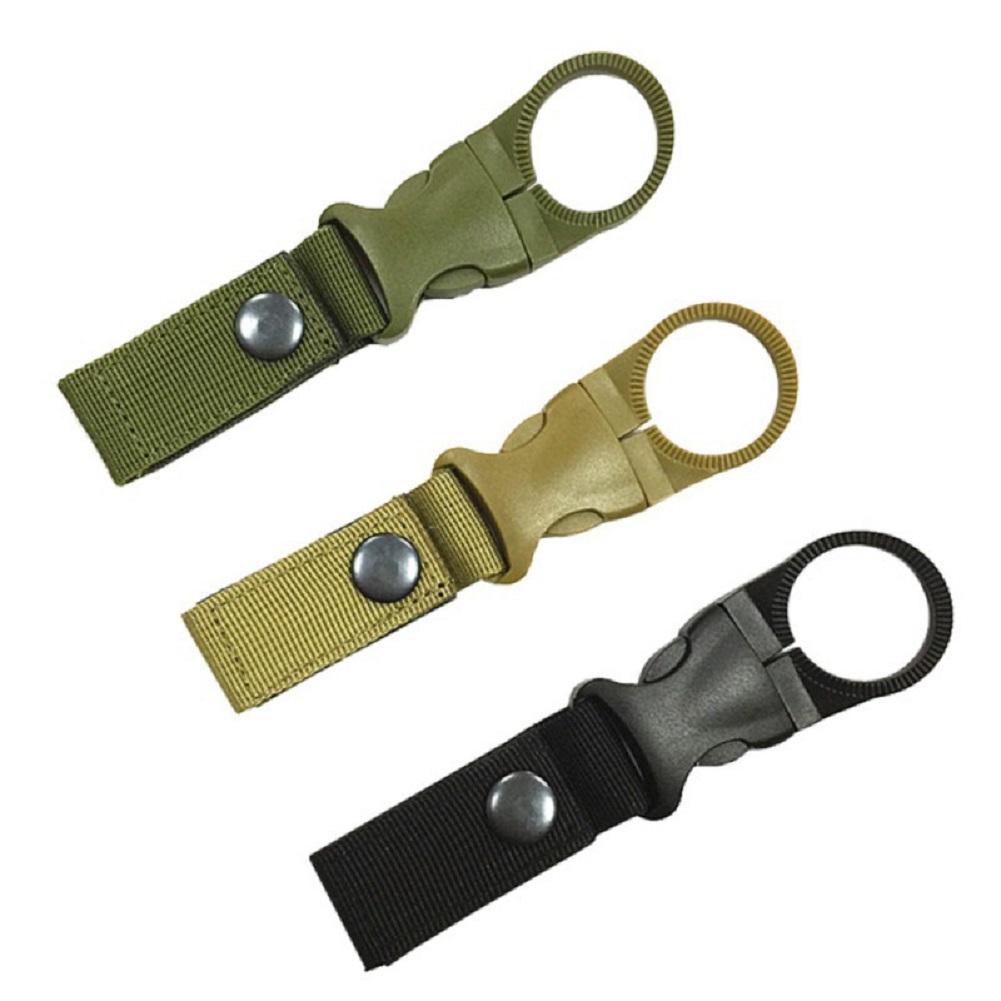 Outdoor Travel Multifunctional Water Bottle Ring Buckle Strap Sport Bag Waist Belt Accessory