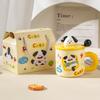 Ceramic Puppy Cup Birthday Gift Box Large Capacity Cup with Lid Spoon Global Couple Cup Souvenir