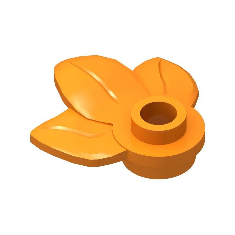 

50 шт. Moc Plant Plate Round 1x1 с 3 листьями 32607 DIY Enlighten Building Blocks Bricks Compatible Assembles Parts Street View 50pcs оранжевый