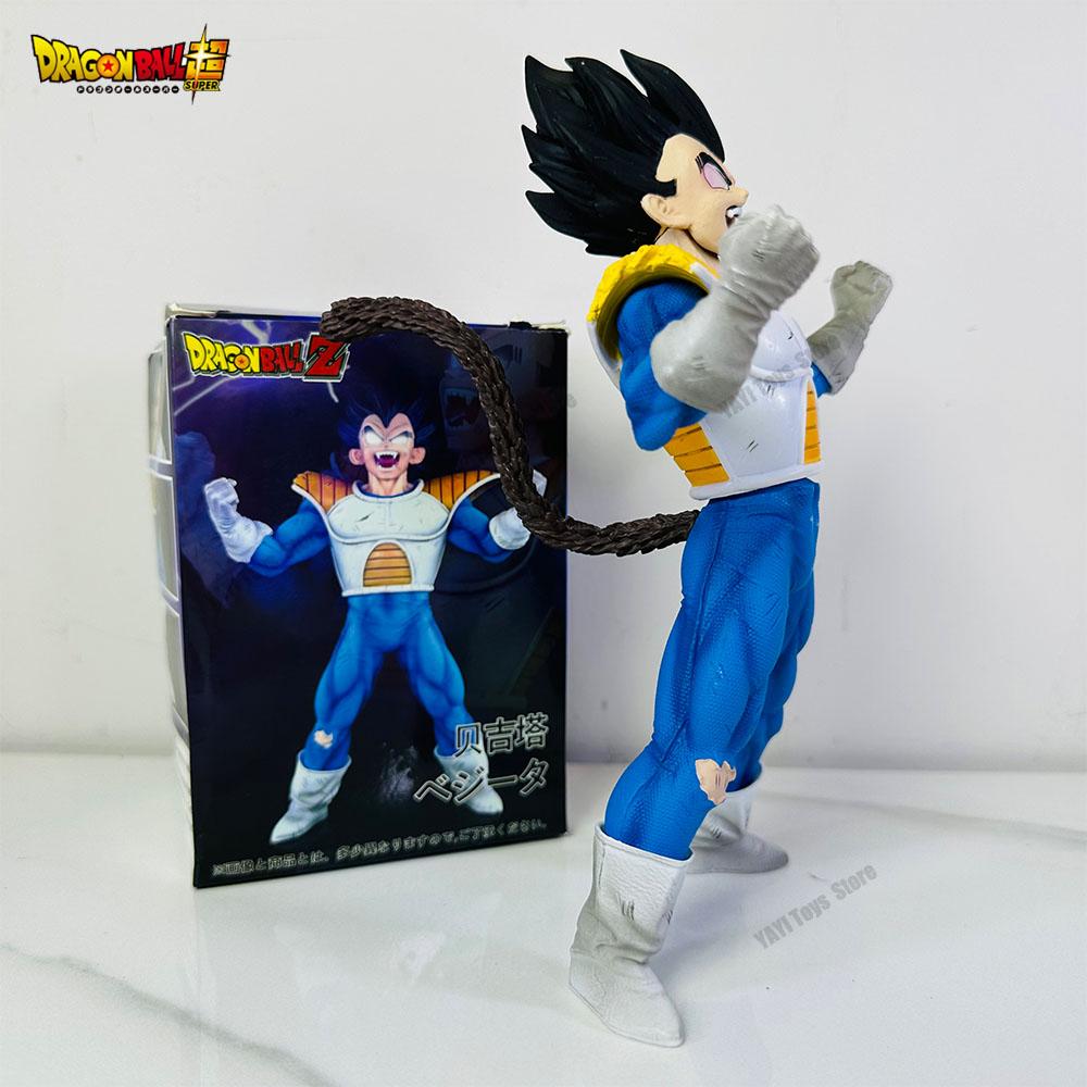Latest Dragon Ball Z Vegeta Anime Figure Vegeta Action Figures 21CM PVC Statue Collection Model Playthings Presents