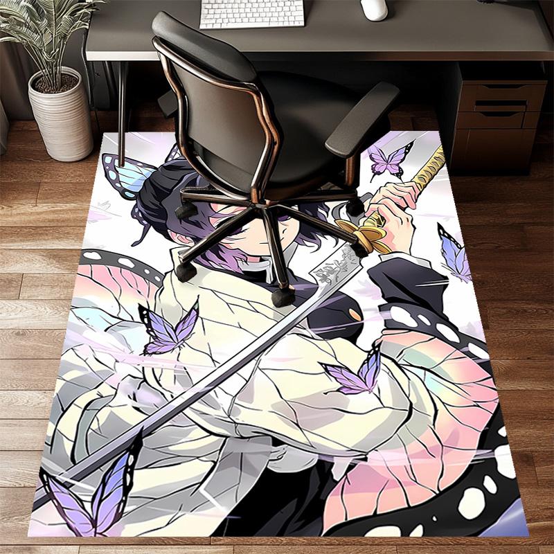 1pc Demon Slayer3 Design Printed Area Rug Carpet for Bedroom Living Room Home Decor Rugs Mat Non Slip Mat Rug for Bedside