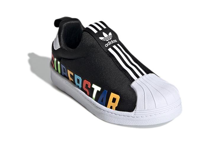 Adidas Originals Superstar Collection 360 X C Low top Skateboard Shoes Black White Children Aged 3 7 Years Old FV7230