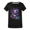 5625 Girls Lily Lovebraids Print Short Sleeves T-Shirt Top