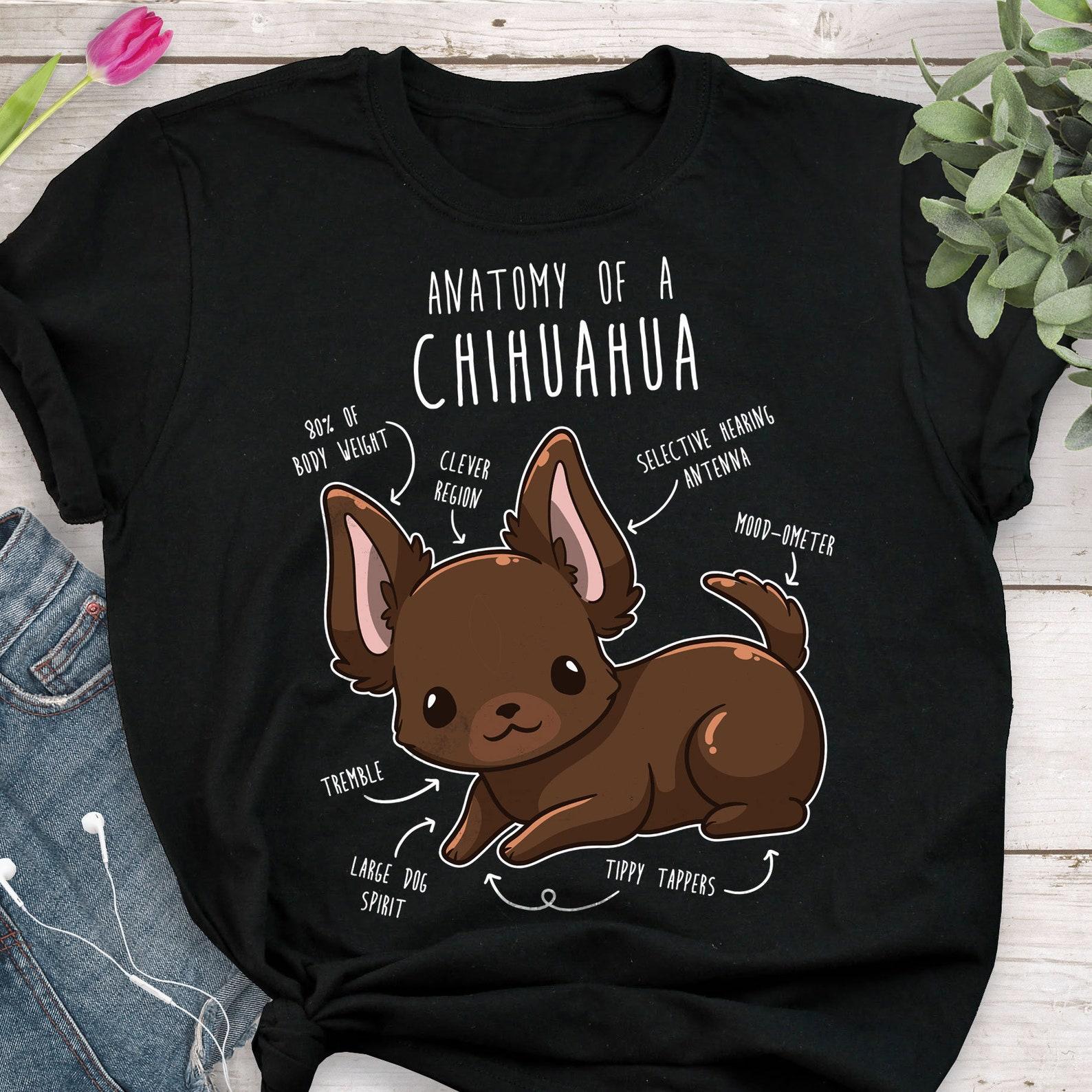 Chocolate Chihuahua Shirt, , , Funny Dog Lover Gift, Cute Chihuahua T-shirt, Chiwawa Tshirt, Pet Tee, Dog Mom, Dog Dad 130