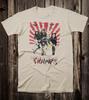 Retro T-Shirt 100% Baumwolle 80er Punk-Stil The Cramps Rising Sun
