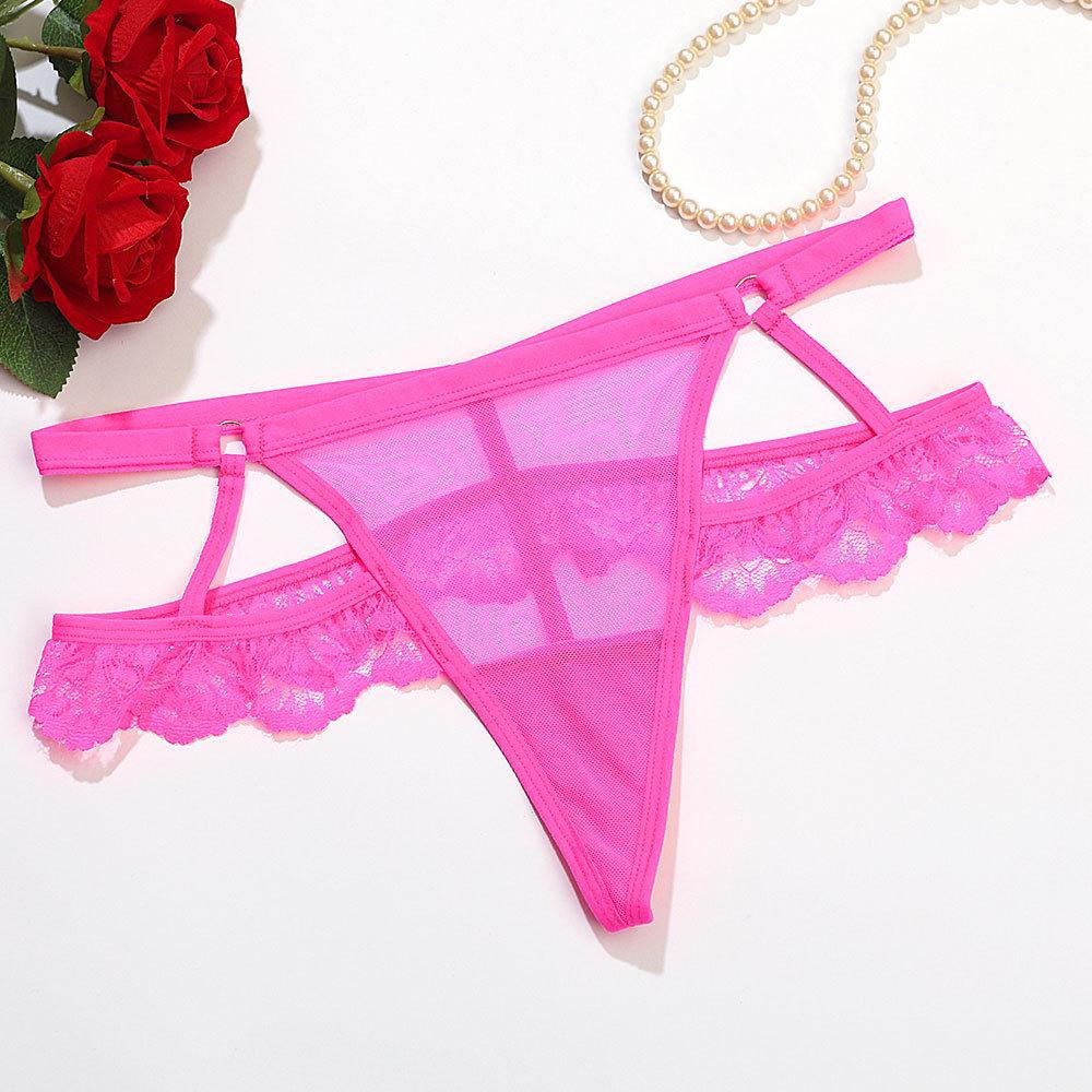 Sexy Transparent Mesh Thong - Temptation T-Back Underwear for Women (Style 9004)