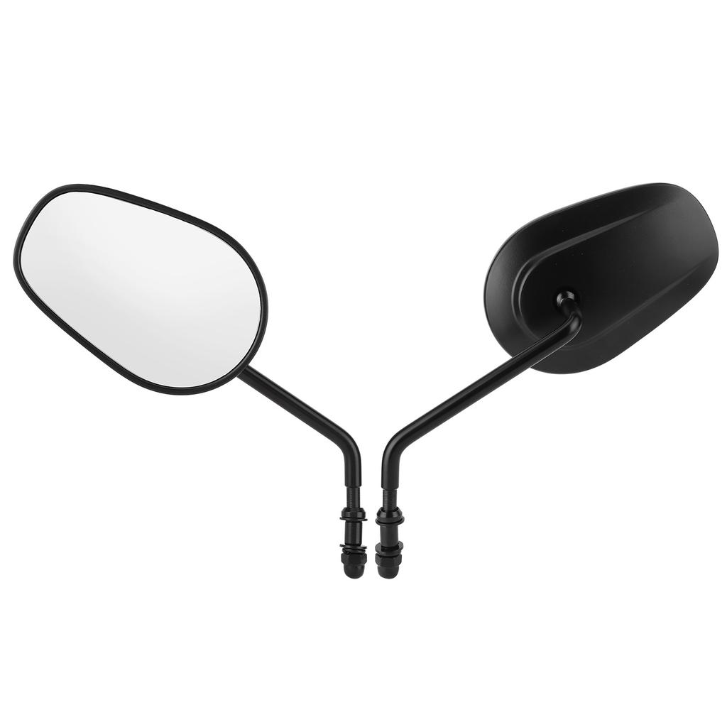 Pair Motorcycle Rearview Mirror Handlebar End Side View Glass Fit for Touring Glide 96‑17