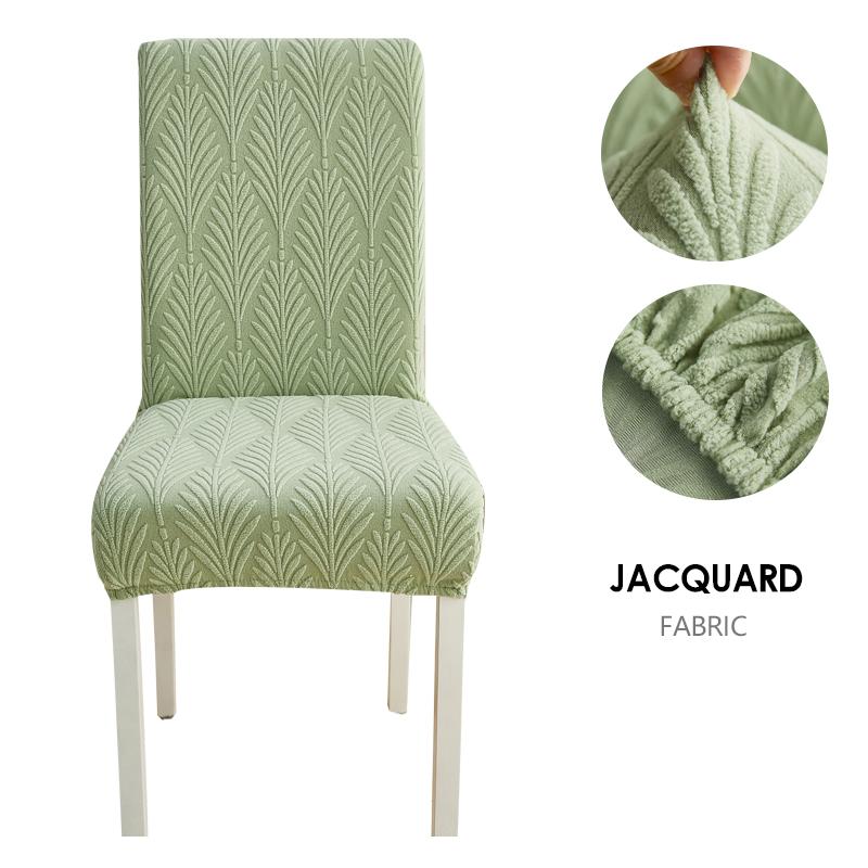 Dining Chair Cover Jacquard Parsons Chair Furniture Protector Stretch Chair Covers For Dining Room, Restaurant, Kitchen, Party