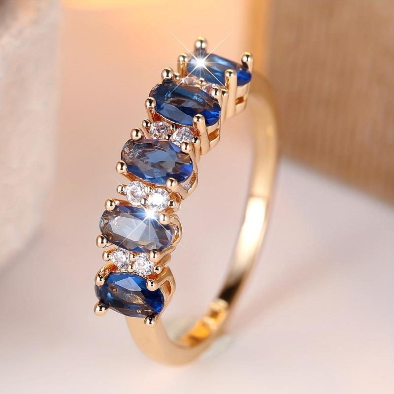 Exquisite Sparkling Zircon Geometric Women's Ring, Suitable for Brides' Engagement Parties, Jewelry Accessories, Gifts