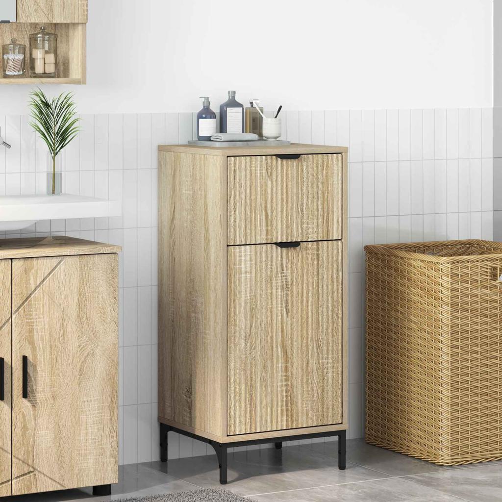 Bathroom Cabinet Sonoma Oak 39.5 x 36 x 88 cm