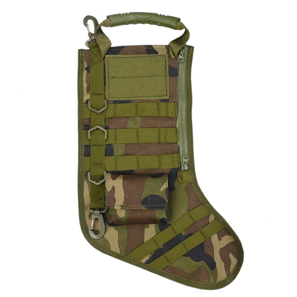 Christmas Theme Stocking Molle Military Christmas Stocking Desert, Christmas Stocking Tool Accessory Storage Bag Stocking
