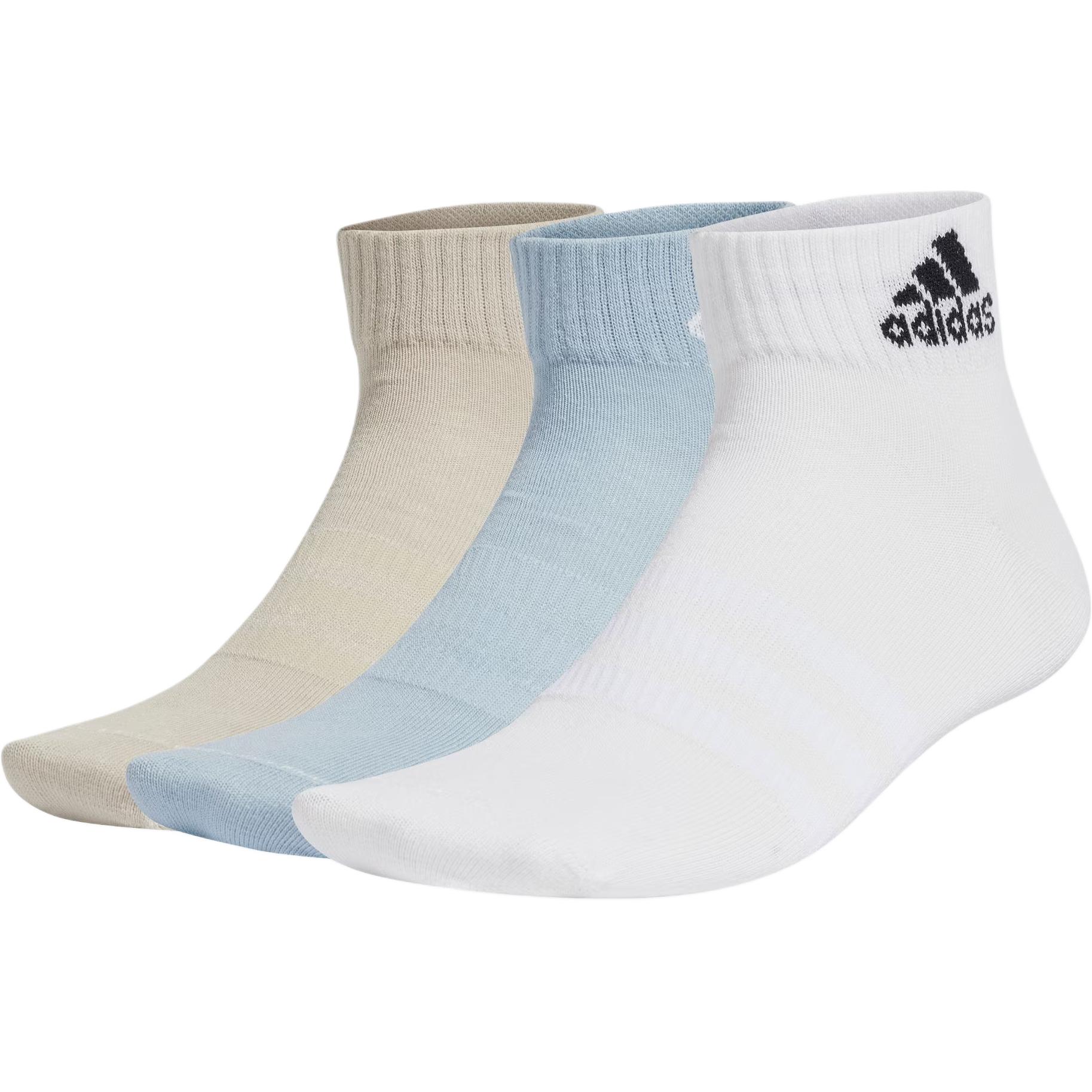 

Adidas Ankle Socks Unisex 3 Pack White/Blue/Light Gray IY8792 S