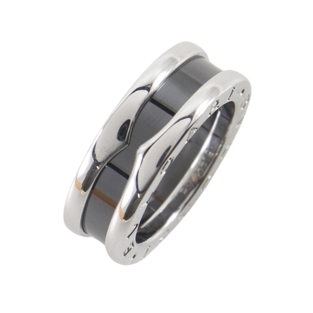 BVLGARI Save the children Ring Silver925/Black ceramic #4.3(US Size) 5.9g Women Used