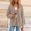 Sweaters For Women Button Long Sleeve Knit Sweater Coats With Pockets