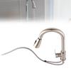 Stainless Steel Pull Out Kitchen Faucet Double Outlet Telescopic Cold Hot Water Tap High Arc Single