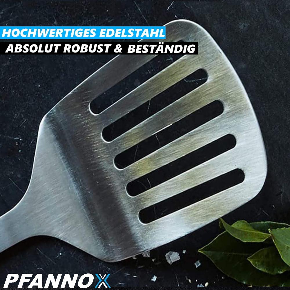 PFANNOX Pfannenwender Edelstahl Pfannenschaufel Fleischwender Küchenhelfer