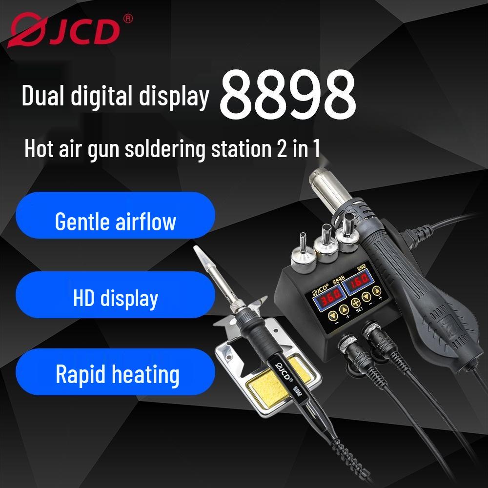 JCD8898 2-in-1 Soldering Iron & Hot Air Gun Station for Mobile Phone & Electronics Repair