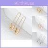 Chic Geometric Pin Earrings Modern Alloy Design Street Style Accessories