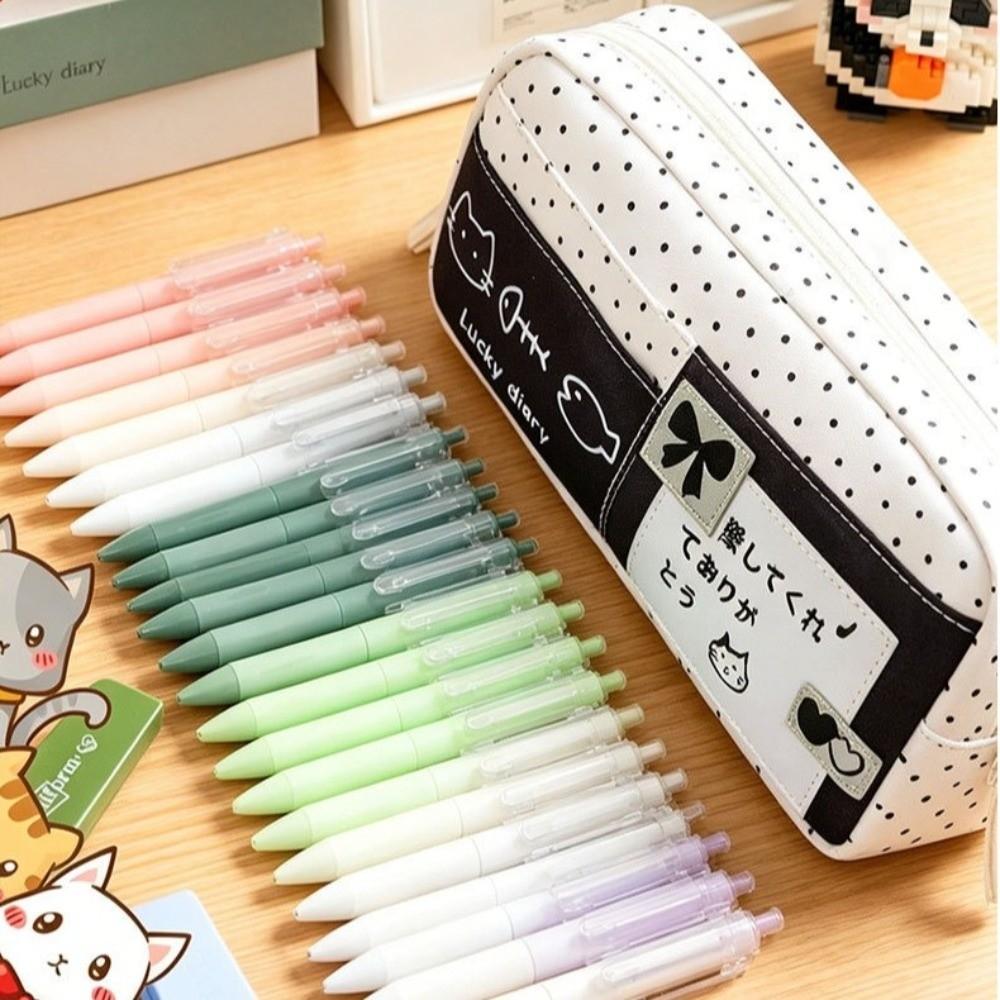 Multi-Layer Pencil Case Cat Pattern Stationery Bag Stationery Organizer Pen Bag Office