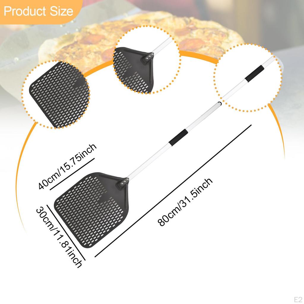 Aluminum Alloy Pizza Peel Kitchen Baking Tool Portable Cutting Board Paddle for Bread