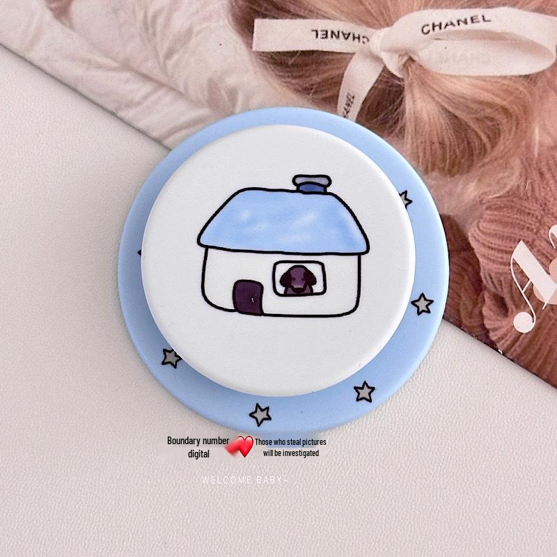 Cartoon Pattern Frosted Film for MagSafe Magnetic Phone Stand – Creative Design for Lazy Use