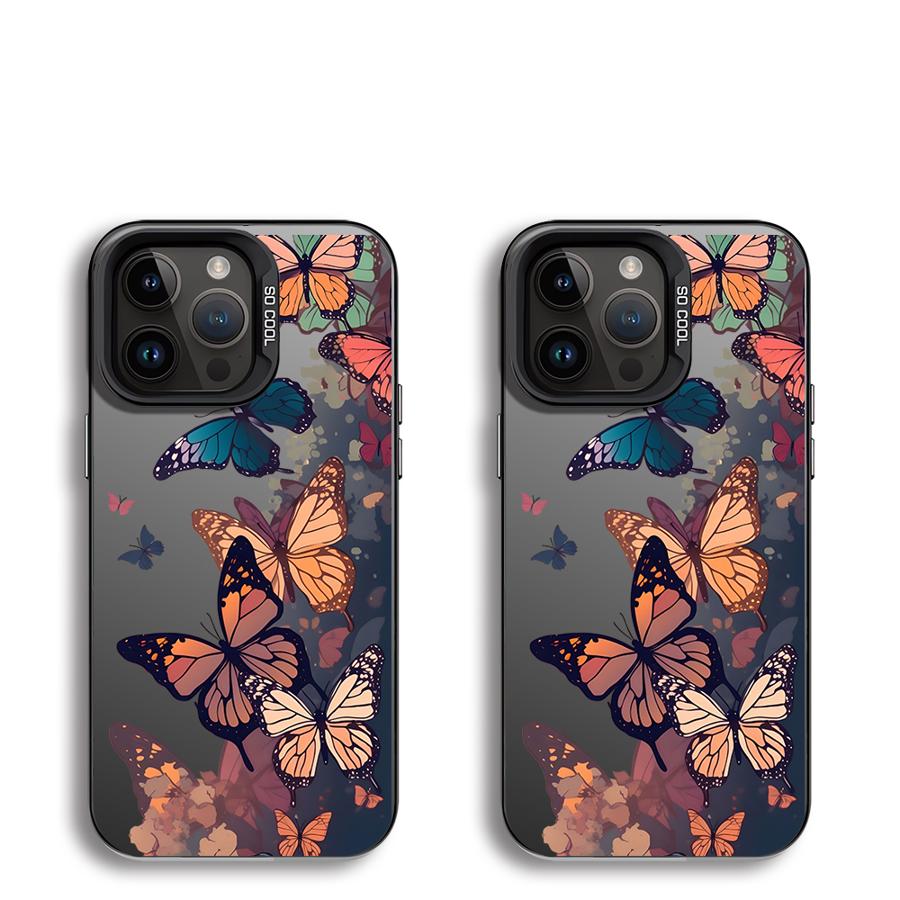 Cartoon-Schmetterlingshülle für iPhone 17 Pro Max 14 Plus Air 13 11 16 12 Pro 15 Handyhülle