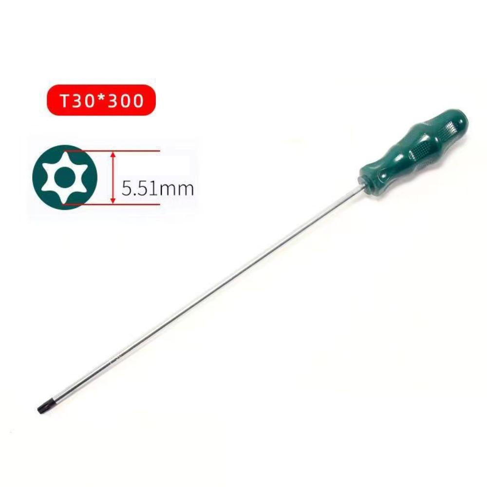 Tragbarer 400-mm-Torx-Schraubendreher, extra lang, mit Loch, Reparaturschraubendreher, Handwerkzeuge, T15, T20, T25, T30, Sechskantschraubendreher