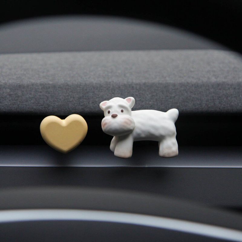 Car Air Freshener Vent Decoration Ornament Cute Puppy Sherari High-End Perfume Diffuser Stone Gift