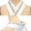 Layered Pearl Crystal Background Includes Attachment Made in Visiting Lace Coming of Age Layered Collar [Kyoto Usagido] Collar, Beads, Glass, Pattern,