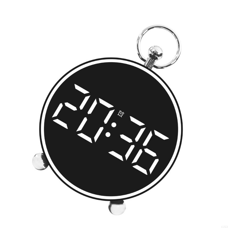 62KD 4.4" LED Display Table Clock Contemporary Digital Alarm Clock Colorful Screen