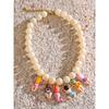 Yhpup Stylish Unique Handmade Jewelry Glass Imitation Stone Beads Chain Resin Bikini Doll Drop Creative Necklace Accessories
