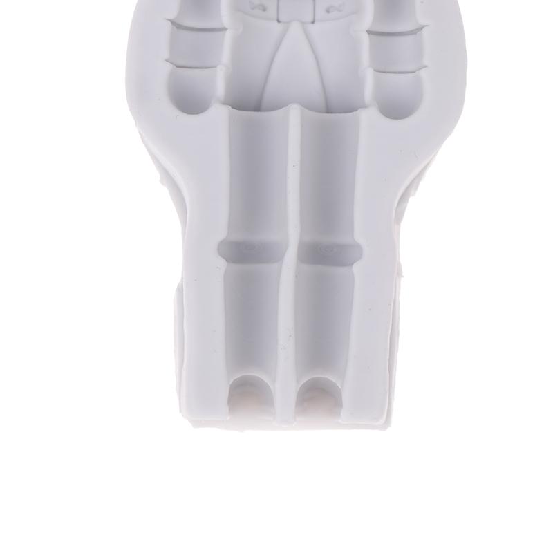 Nutcracker Soldier Fondant Silicone Molds Christmas Chocolate Molds For Cake Decorating Gum Paste Polymer Clay Mold Bakeware